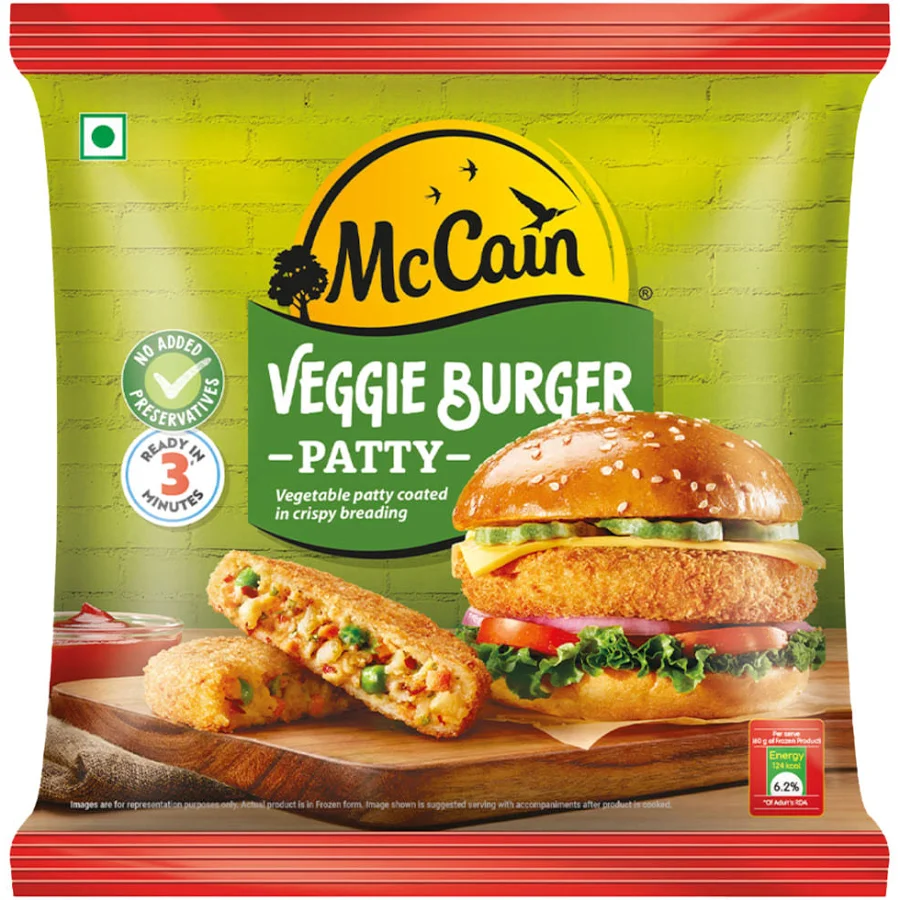 McCain Veggie Burger Patty, 360 g Pouch